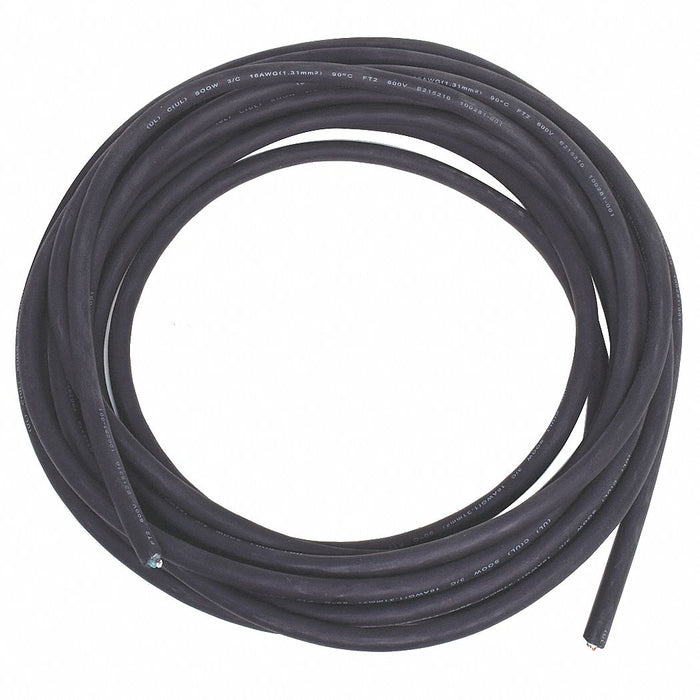 PortableCord 3Cond 16AWG Black 25ft