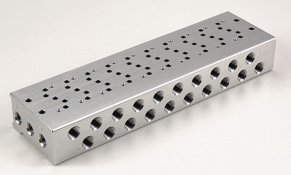 Manifold 8 9/16 in L 2 3/8 in W