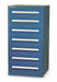 ModDrwrCab 59 x30 x28 Dark Blue 7Drwr