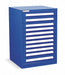 ModDrwrCab 44 x30 x28 Dark Blue 11Drwr