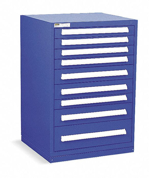 ModDrwrCab 44 x30 x28 Dark Blue 9Drwr