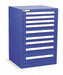 ModDrwrCab 44 x30 x28 Dark Blue 9Drwr