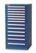 ModDrwrCab 59 x30 x28 Dark Blue 13Drwr