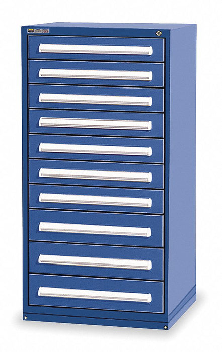 ModDrwrCab 59 x30 x28 Dark Blue 10Drwr