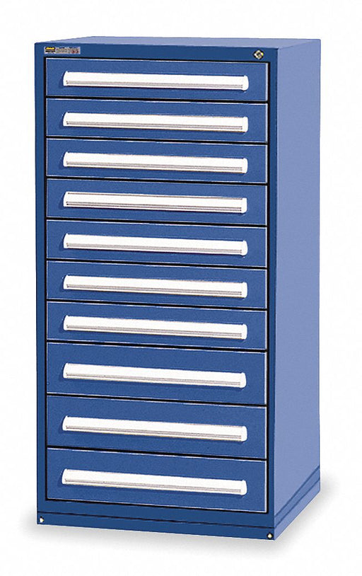 ModDrwrCab 59 x30 x28 Dark Blue 10Drwr