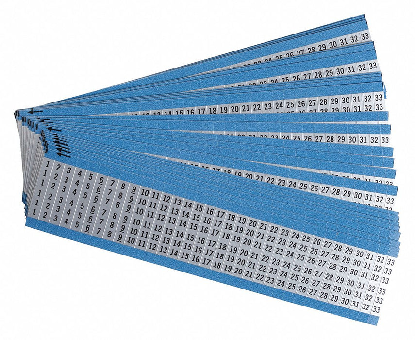 Wire Marker Preprintd Self-Adhesive PK25