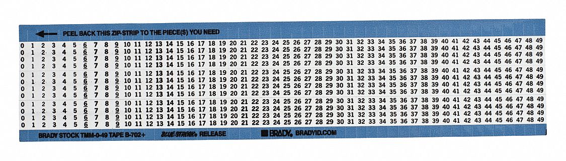 Wire Marker Preprintd Self-Adhesive PK25