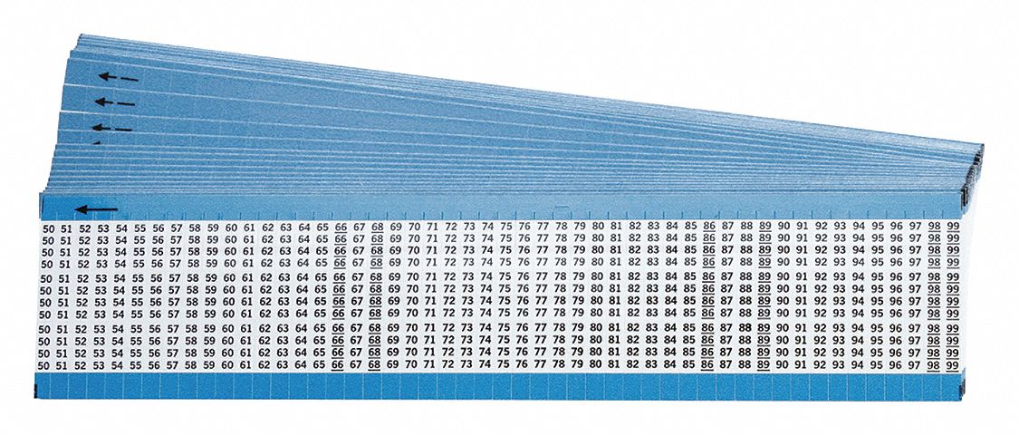 Wire Marker Preprintd Self-Adhesive PK25