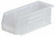 Hang and Stack Bin Clear Plastic 4 in