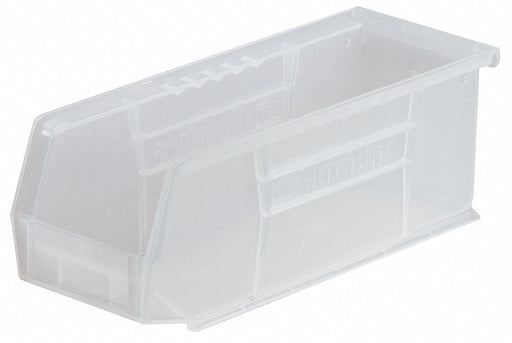Hang and Stack Bin Clear Plastic 4 in