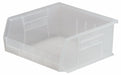 Hang and Stack Bin Clear Plastic 7 in