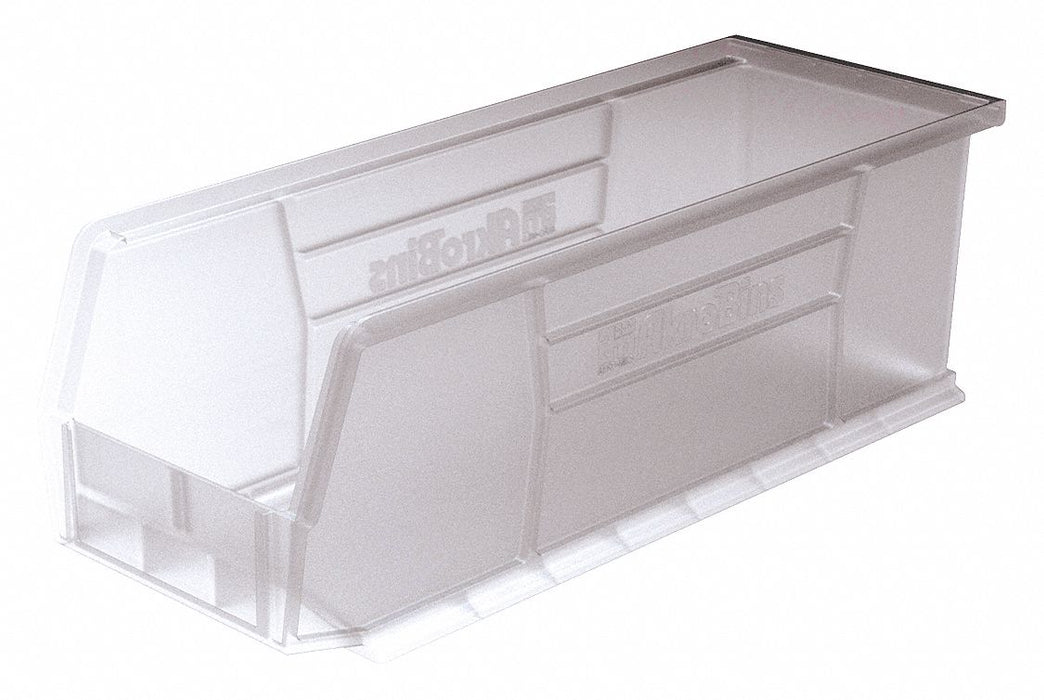 Hang and Stack Bin Clear Plastic 5 in