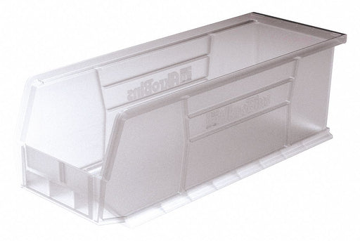 Hang and Stack Bin Clear Plastic 5 in