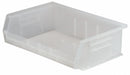 Hang and Stack Bin Clear Plastic 5 in