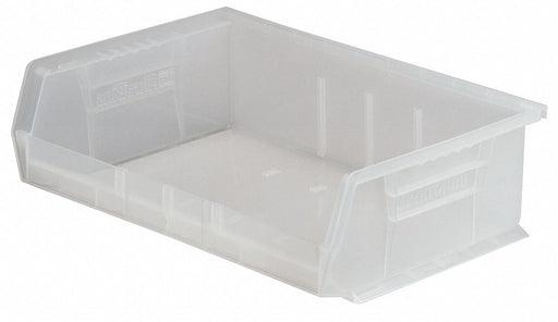 Hang and Stack Bin Clear Plastic 5 in