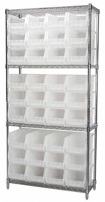 D5519 Bin Shlvng 14inx74inx36in Clear