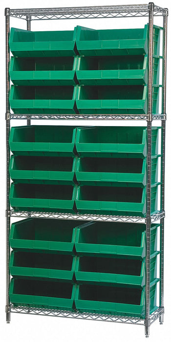 D5521 Bin Shlvng 14inx74inx36in Gray