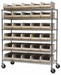 Mobile Bin Shelving Beige Steel