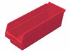 D5525 Shelf Bin Red Plastic 6 in