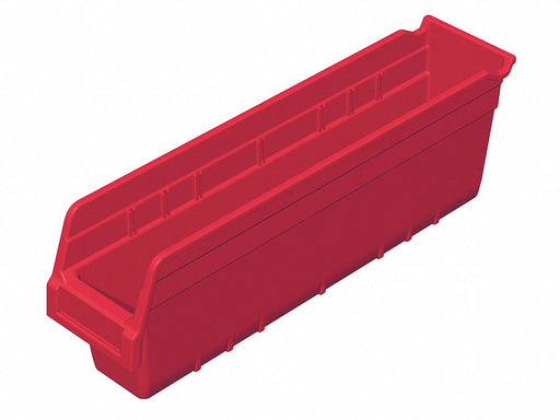 D5524 ShelfBin 17.875inL 4.125inW Plastic