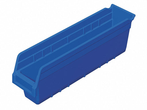 D5524 Shelf Bin Blue Plastic 6 in