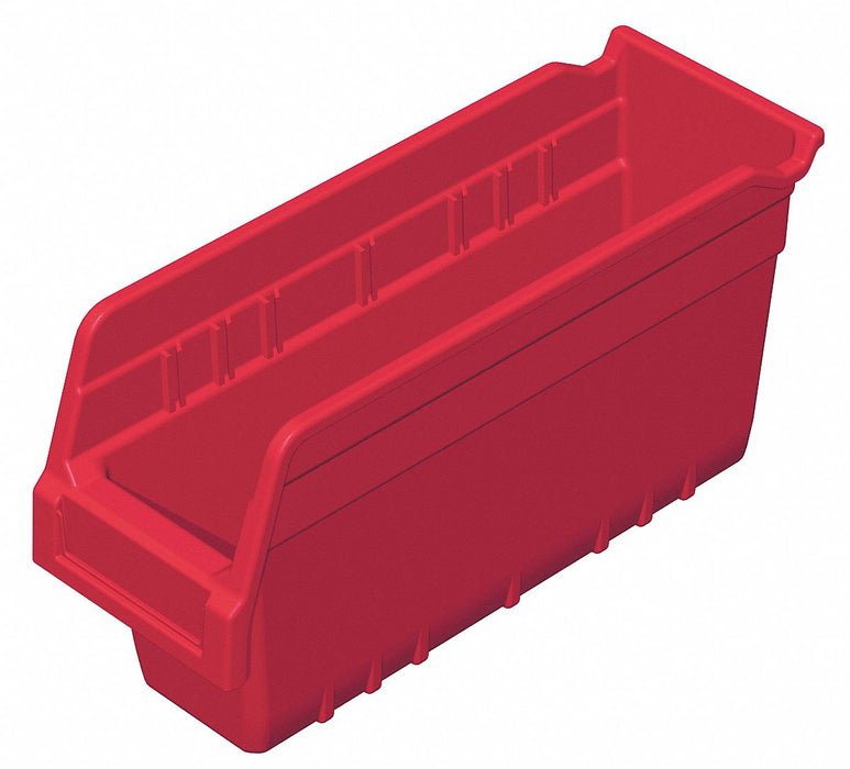 D5522 ShelfBin 11.625inL 4.125inW Plastic