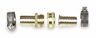 Garden Hose Repair Fitting Brass 3/4 NH