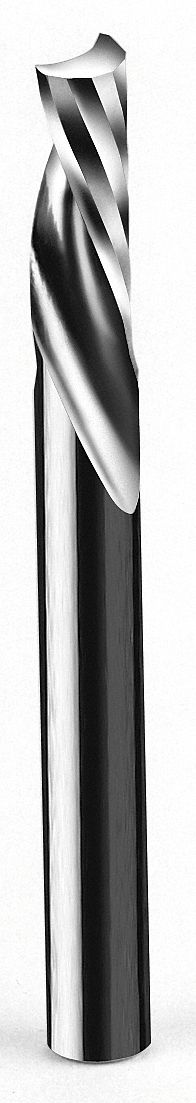 Solid Router Bit 1/8 Spiral O-Flute