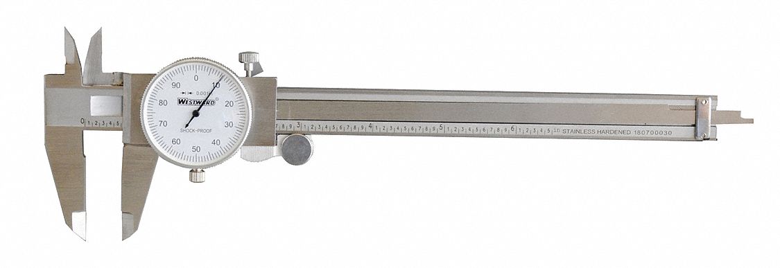 Dial Caliper 0-6 In 1 5/8 In Jaw