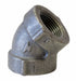 45 Elbow Cast Iron 3  FNPT Class 125