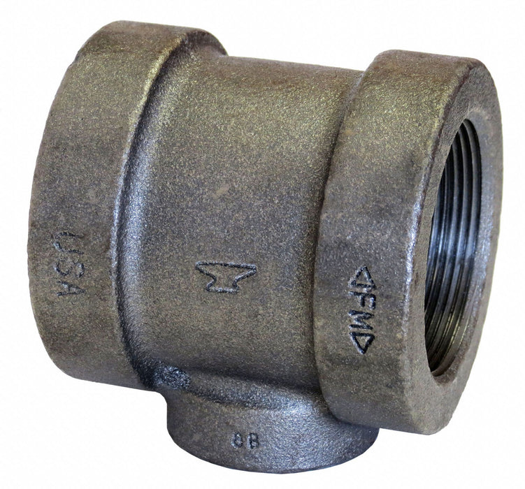 Reducing Tee Cast Iron 2 x 1 1/2 x 1/2 