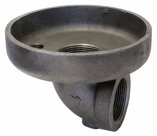 90 Discharge Elbow Cast Iron 4 in