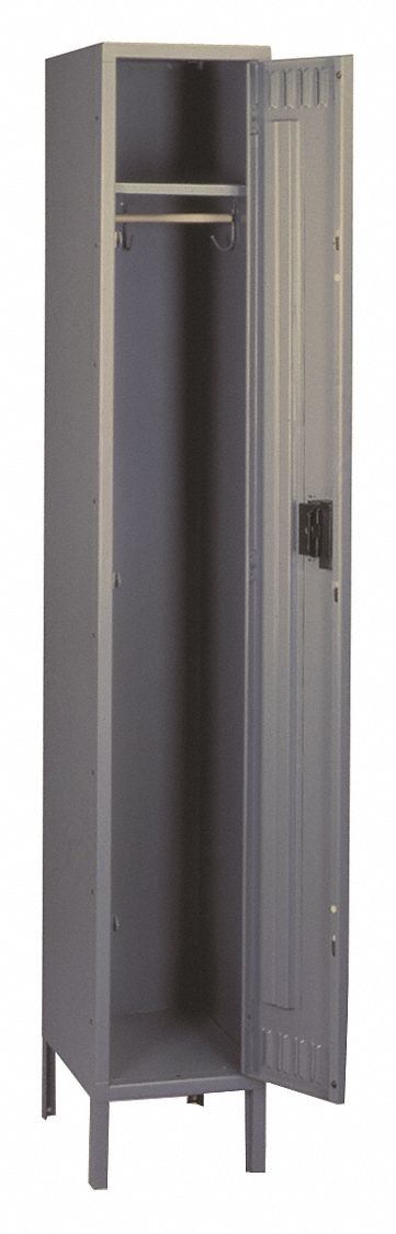 F0411 Lckr 1x1Lckr Gray 78 x12 x18 UnAssm