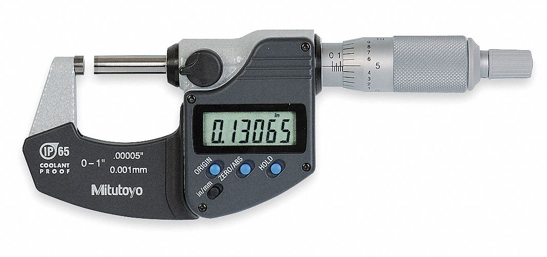 Digital Micrometer 0-1In Ratchet