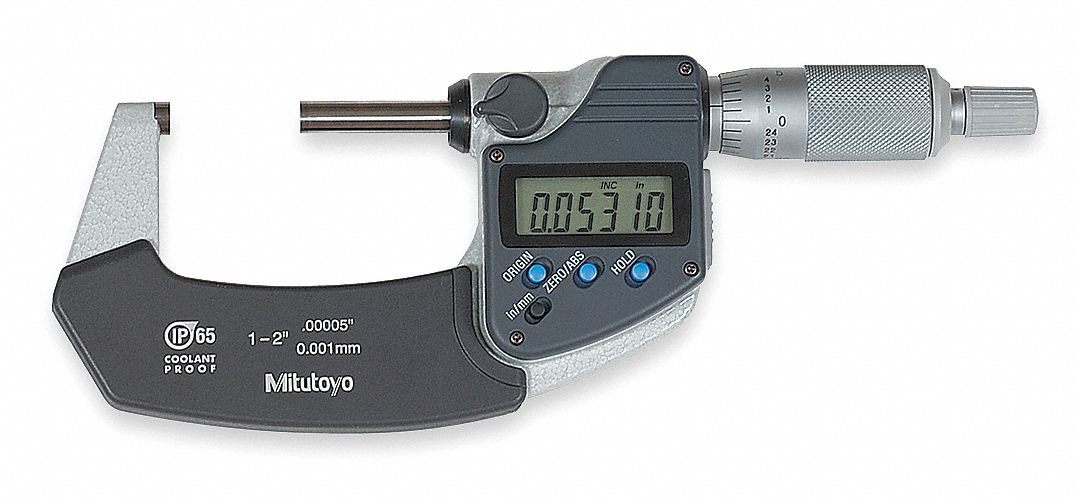 Digital Micrometer 1-2In 0.00005 SPC