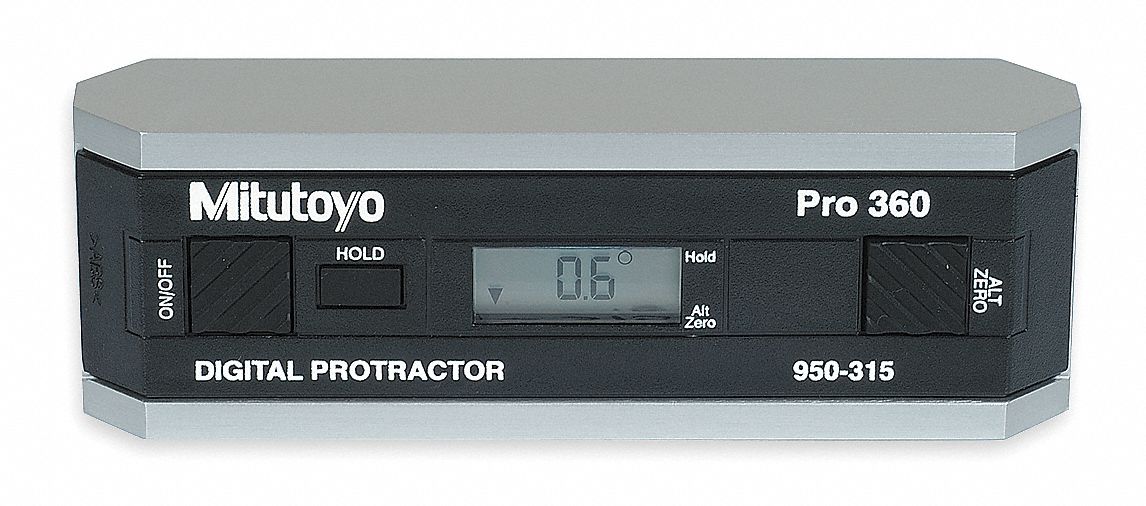 Digital Protractor Accuracy +/-0.1 deg.