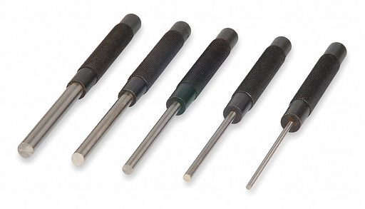Drive Pin Punch Set 5 Pieces Steel