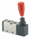 Manual Air Control Valve Lever Black