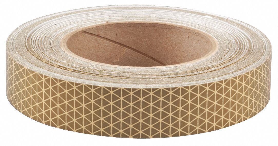 Reflective Tape W 1 In L 50 Yd Gold