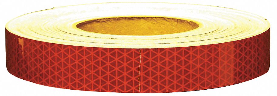 Reflective Tape W 1 In L 50 Yd Red