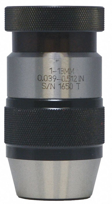 Drill Chuck Keyless Steel 0.512 In 2JT