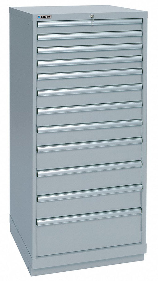 Mod Drwr Cab 59-1/2 H 12 Drwr Light Gray