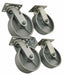 Plate Caster Rigid Swivel Steel 7 1/2 H