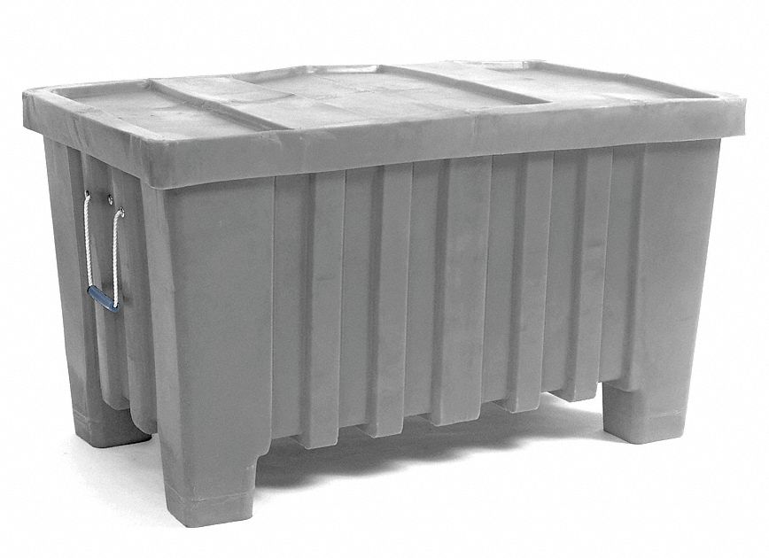 Ribbed Wall Container Plastic 350 lb