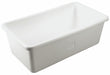 Hopper Tub with Plug White Polyethylene