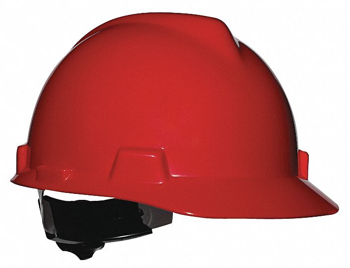 D0312 Hard Hat Type 1 Class E Ratchet Red