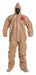D2262 Hooded Coveralls XL Tan Tychem 5000 PK6