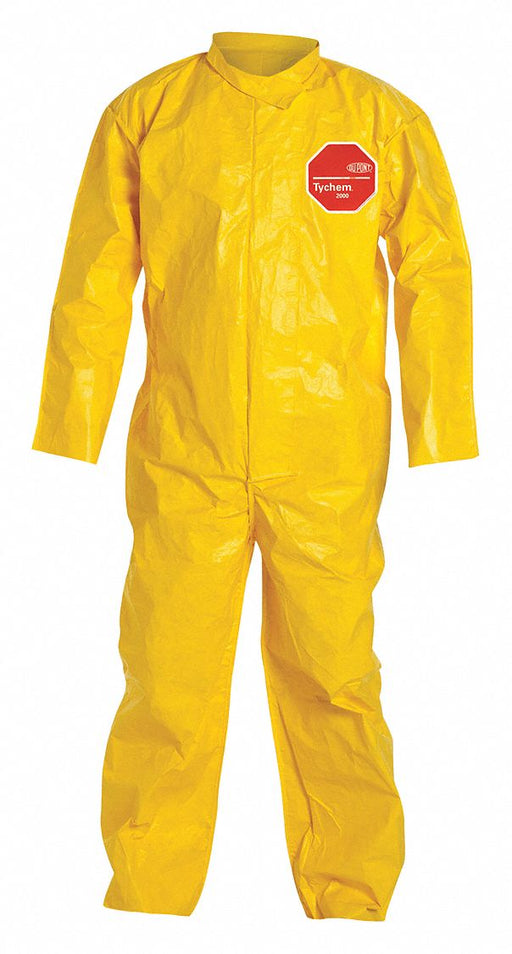 D2249 Coveralls 2XL Ylw Tychem 2000 PK12