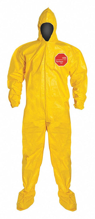 D2256 Coveralls 6XL Ylw Tychem 2000 PK12