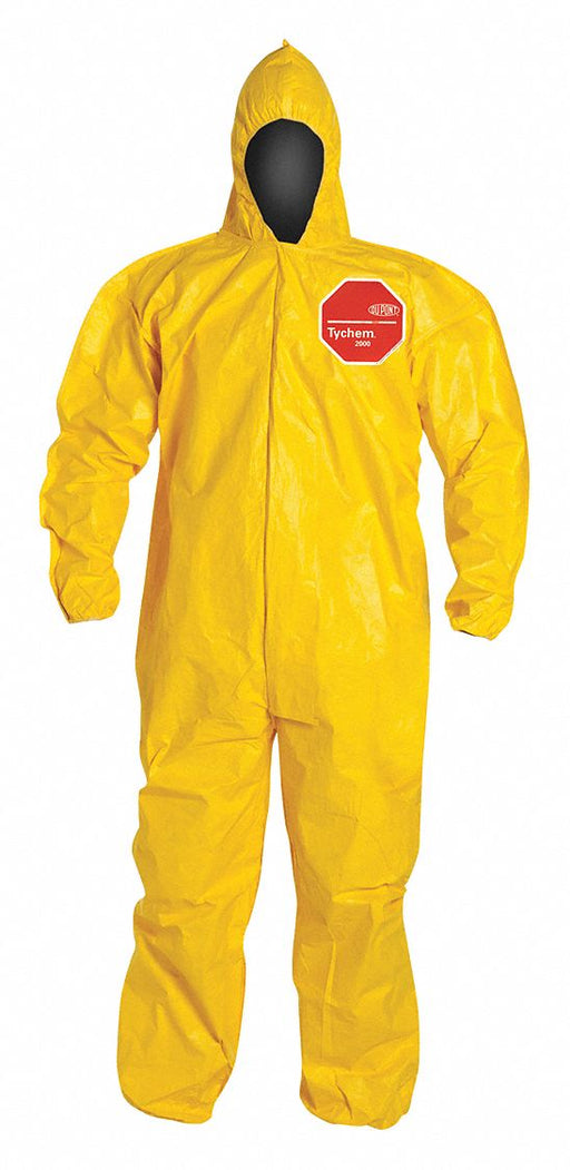 D2254 Coveralls 3XL Ylw Tychem 2000 PK12
